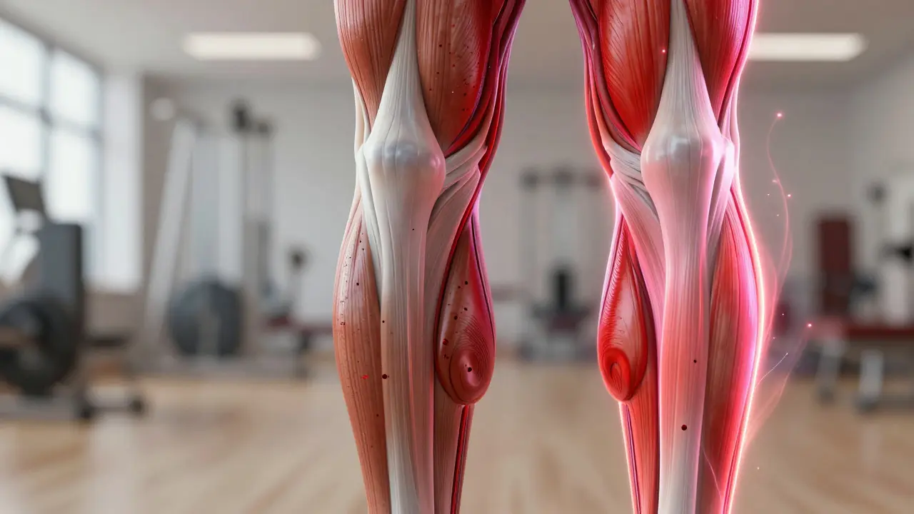 Flux sanguin amélioré et oxygénation des muscles en récupération